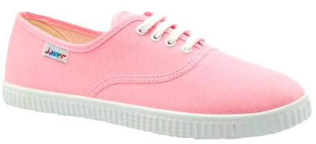 javer - Baskets Toile Anglais Femme, rose, 37 EU