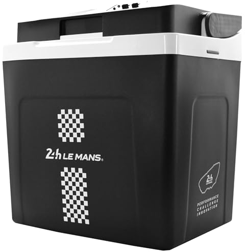 24H LE MANS Glacière électrique frigo auto, voiture, camping car, chauffe-plat, pique-nique, chaud/froid, chauffe-plat (12V/24V)