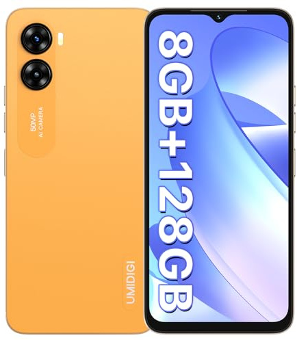 UMIDIGI G3 MAX Handy ohne Vertrag, 6.6 FHD+ Display Smartphone, 14GB(8+6) RAM+128GB/1TB, 50MP Kamera, 5150mAh Akku, Dual 4G SIM, OTG/GPS/Face ID, Fingerabdruck