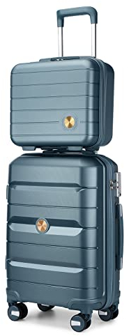 Sea choice Handgepäck Koffer Polypropylene Hartschalenkoffer Trolley Reisekoffer mit TSA-Schloss Beautycase 4 Rollen, 55cm, 32-35 Liter