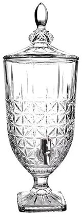 AAPIE Distributeur de boissons en verre - Bocal en verre - Seau à boissons froides - Cafetière à thé - Bouteille de jus en cristal gaufré