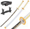 Bambou Anime Katana Cosplay Épée, Katana Inspiré Demon Slayer Épée 105 cm 41 Pouces Hashira Piliers Protagoniste Katana, une Variété de Styles (Agatsuma Zenitsus Drewniany JT10653)