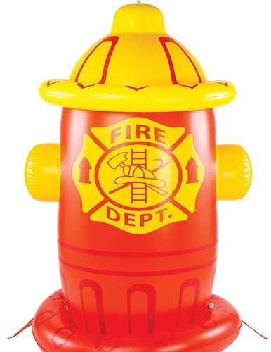 BigMouth Inc. Riesiger aufblasbarer Feuer-Hydrant-Hinterhof-Wassersprinkler