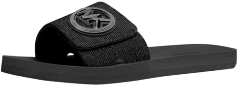 Michael Kors Damen Mk Charm Slide Sportsandale, Schwarz, 38.5 EU