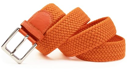 Gloop Unisex Elastischer Stoffgürtel Geflochtener Stretchgürtel Dehnbarer Gürtel für Damen und Herren Breite ca.3.33 CM