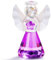 YWHL Lila Kristall Engel Figur Glas Schutzengel Statue Geschenke für Frauen Kunst Sammelfiguren für Wohnkultur