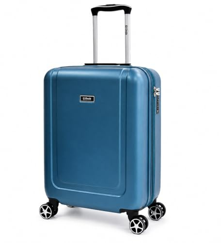 Unik REVOLUTION Maleta Cabina 55x40x20 Expandible 41L - Equipaje de Mano Ryanair, Rigida ABS, Trolley Extensible, 4 Ruedas Dobles 360° Silenciosas, Cerradura de Combinacion, 2,8 kg - Azul Aqua