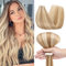 Benehair Tape in Extensions Echthaar, 55CM Tape in Haarverlängerungen, Invisible Echthaar Extension mit Tapes, Seidig Glatte Echthaars Extension, 10Pcs 25g Flachs Gelb Gemischt Hellesgold #12P613