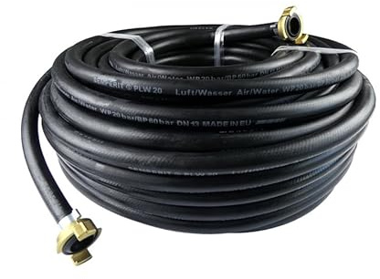 SEMPERIT Luftschlauch Wasserschlauch Gummi ½ Zoll schwarz (20 m)