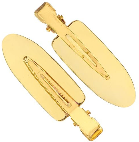 PAMINGONO 1paire Pinces à Cheveux Métalliques Sans Trace Pour Coiffure Clips Pratiques Pour Frange