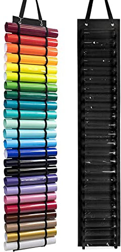 BTGHPI Rollen-Aufbewahrungsregal, Wandhalterung/Tür-Aufbewahrungsregal, 24/48 Zellen, Hängeregal, Rollenhalter