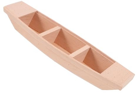 TOYANDONA 1pc Miniature Wooden Boat Bible Fishing Boat Boat Mini Ornament Mini Narrow Boat Model Kit Model Boat Plane Planter Lighthouse Outdoor Decor Micro Landscape Boat Decors