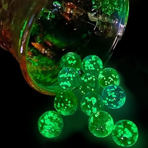 KHDULQ Murmeln,Glasmurmeln Glas Groß Kinder Blumenmurmeln Bunt Murmel Murmelspiel Glaskugel Marbles Kleine Glasmurmel im Dunkeln Leuchtende Große Bunte,Glasmurmeln Murmeln Kinder (10)