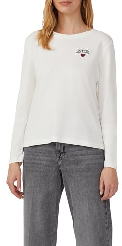s.Oliver Verkürztes Longsleeve mit Stickerei-Detail