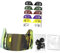 harayaa American Football Visor Face Maske Gesichtsschutz Visor für Erwachsene Jugendfußballhelme, Gold
