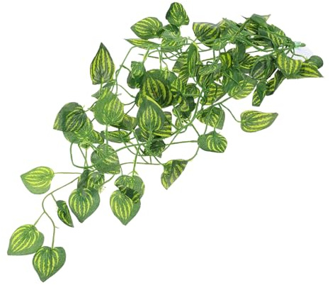 Supvox Plante artificielle décorative pour terrarium avec feuilles réalistes, sûre, non toxique, facile à installer pour terrarium et