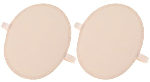Mobestech Atmungsaktive Achselschweißpads aus Baumwolle Saugfähige Schweißabsorbierende Pads für Unterarm Schwitzen Beige und Weich für Sommer