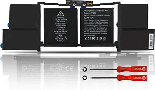 A1953 Batería para Mac-Book Pro 15 Touch Bar Retina A1990 Mid 2018 2019 | Mediados 2018 2019 15.4 Pulgadas EMC 3215 3359 BTO CTO MV902B/A MV902LL/A MV912LL/A MV922LL/A MV932LL/A MV942LL/A MV952LL/A