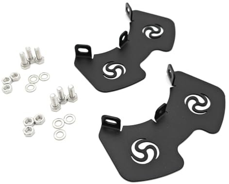 Schmutzfänger Simson S51 aus Stahl mit Wirbellogo – Spritzschutz Schutzblech vorne oder hinten, passend für S50, S51, S70 (Schmutzschild Made in Germany, schwarz pulverbeschichtet)