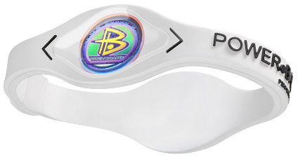 PowerBalance Silicone Wristband Power Balance Armband White-Black S