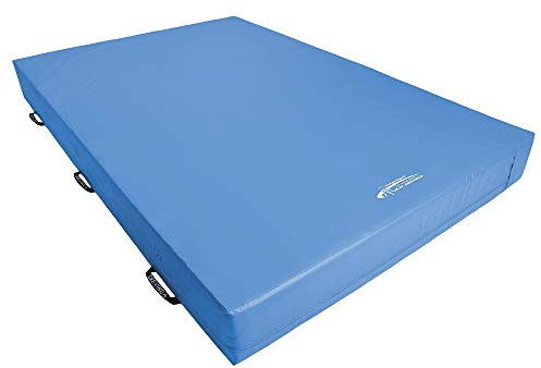 Grevinga Weichbodenmatte RG 23/25 kg/m³ nach DIN EN 12503-1 Typ 8 | Fallschutz | Turnmatte | Weichboden (200 x 150 x 30 cm, Blau)