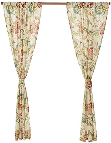 Ellis Curtain Brissac Panel Pair 1 Paar Paneele, Polyester, rot, W 63 x L 70 (2