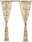Ellis Curtain Brissac Panel Pair 1 Paar Paneele, Polyester, rot, W 63 x L 70 (2