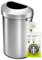 EKO Open Top Trash Can, Stainless Steel, 60 Liter, Semi-Round