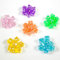 shibby 42 polyedrische Würfel 6 transparenten Farben & Beutel - Rollen-Spiele Dungeons & Dragons D&D, rosa/lila/grün/orange/gelb/blau