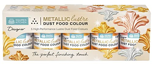 Squires Kitchen Designer Metallic Lustre Set - Pack of 5