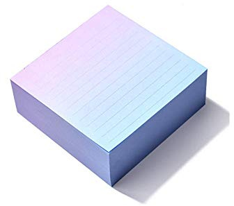 Memo Pads,Note Pads,Scratch Pads,Writing Pads 4x4 Inch with Lines,Not sticky,Micro perforated Writing Pad, Super Thick 400 Sheet Paper Pads, Easy Note Paper for Study, Works, Office (blue color)
