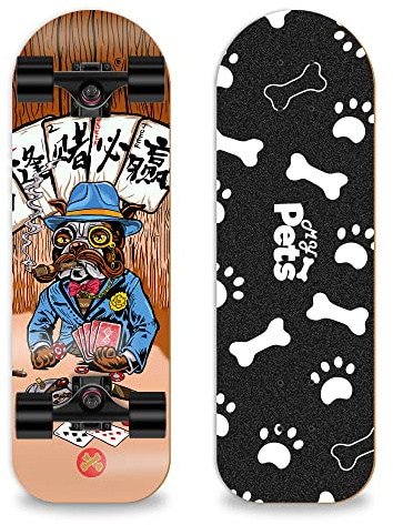 LOSENKA Skateboard für Hunde und Haustiere (Französische Bulldogge)