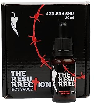 The Resurrection 20 ml – Sauce Piquante Extrême Carolina Reaper – 433.534 SHU – Artisanale pour les Fans de Piment Extrême