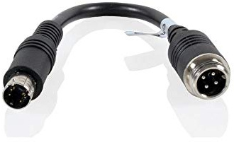 Caratec Safety CSZ112M Monitor-Adapter 6-polige Minischraubkupplung auf 4-polige Schraubkupplung