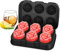 EiswüRfelform Rose, EiswüRfelform Silikon Mit Deckel 6 Loch Kugel Eiswürfelform Rose, EiswüRfelbehäLt Zum AbküHlen Von Whisky Cocktail Bourbon und Hausgemachtem Saft