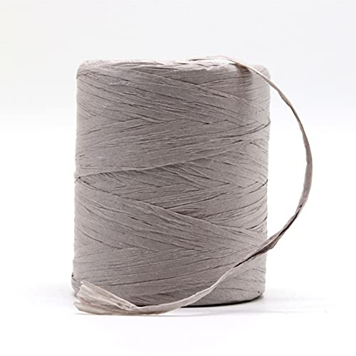 LIUXIN Hilo de Rafia Natural, Bolsa de Rafia Plegable de Ganchillo a Mano, Sombrero, Cinta de Rafia de Verano a la Moda, Cuerda para Tejer a Mano, Sombreros de Paja de Rafia