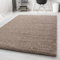 Carpetsale24 Teppich Wohnzimmer Shaggy Flokati Einfarbig Design 60 x 110 cm Beige - Hochflor Teppich Schlafzimmer Pflegeleicht Super Weich - Flauschiger Teppich Langflor 50 mm Florhöhe Läufer Flur