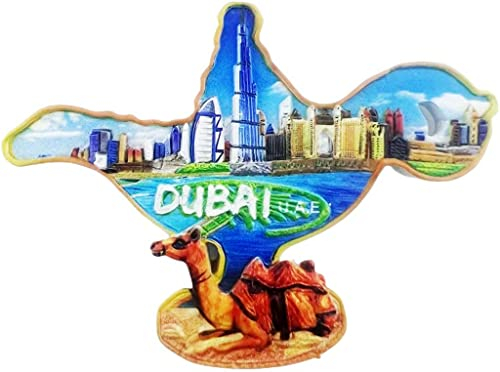 Wahrzeichen Dubai U.A.E Dubai Magnet Kühlschrank Kühlschrank Magnet Dekoration Aufkleber Souvenir Harz Handwerk Küche Whiteboard