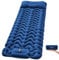 KingCamp Camping Isomatte Selbstaufblasend mit Fußpumpe, Luftmatratze 1 Personen mit integrierten Kopfkissen Outdoor Ultraleichte Camping Matratze kleines Packmass, für Strand, Wandern, Trekking,Zelt