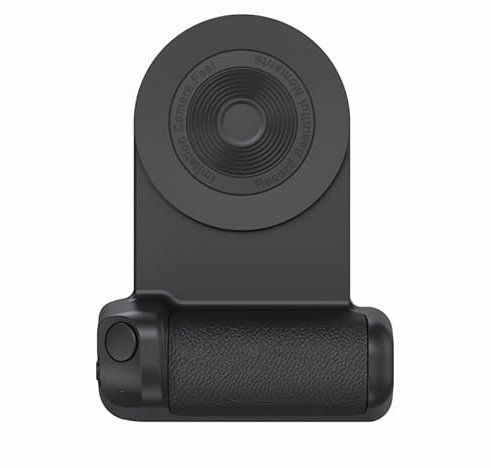 Sxhlseller Smartphone shiftcam - Magnetische smartphonegrip mit Fernbedienung, Handy Selfie Grip Handle Photo Phone Holder für alle Handys Video Shooting Vlog (Black)