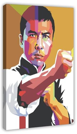 OWNPET Donnie Yen As Yip Man Leinwand-Poster, Wandkunst, Dekordruck, Bild Gemälde für Wohnzimmer, Schlafzimmer, Dekoration, Rahmenstil, 50 x 75 cm
