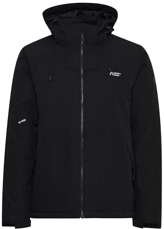 NORTH BEND NBOcta Skijacke wasserdicht winddicht atmungsaktiv Winterjacke mit Wassersäule 10000mm W-PRO Wetterschutzsystem, Größe:XL, Farbe:Black (1001)