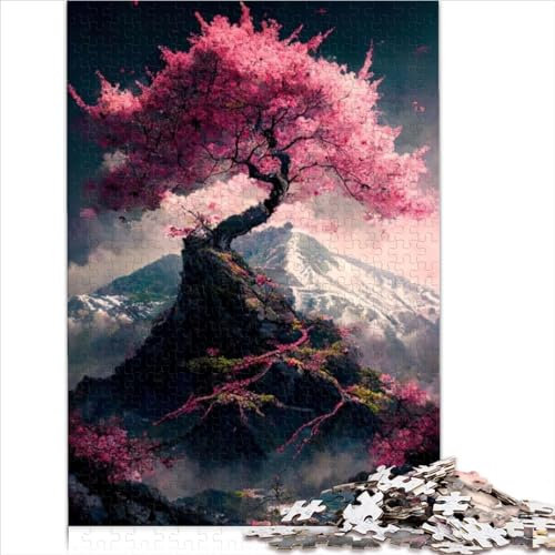 Puzzle Puzzle Fiori Ciliegio Giapponesi Puzzle da 1000 Pezzi Puzzle in Cartone per Adulti e Bambini Idea Regalo Regalo Compleanno, Regali per Adulti 1000 Pezzi(26x38cm)