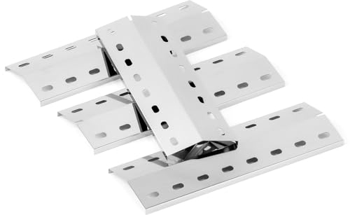 GIRXZYBX 36,5 x12cm Flavorizer Bars Brennerabdeckung Heizplatte für Enders Chicago 3, Enders Boston Pro 3K, Enders Boston 6 Kr Turbo, Tepro 3561, Barbecook Brahma 4.0, Edelstahl Flammenverteiler
