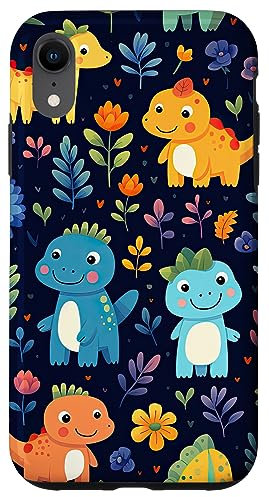 Cute Dinosaur Pattern Case for iPhone XR