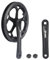 Prowheel E Bike/Bike Kurbelgarnitur 1 Stück/Single 48T/52T Stahl Kettenblatt mit Doppelkettenabdeckung, 170 mm Aluminiumlegierungsarm für Singlespeed und 6/7/8 Geschwindigkeiten Elektrofahrrad