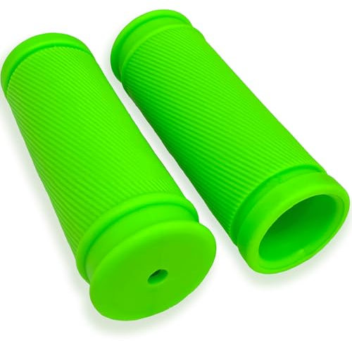 VIAUMBR Fahrradgriffe für Fahrrad, Rennrad, MTB & Trekking - Stoßfest, Rutschfest, Gummi, 85mm, Neongrün