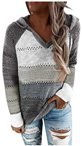 FNKDOR Womens Turtleneck Sweatshirt Oversized Jumper Ladies Batwing Long Sleeve Knitted Sweater Loose Chunky Knit Sweater Turtle Neck Tops for Women Women's Thick Thread High Neck Pullover(A3-Grey,M)