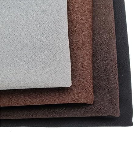 Akustikstoff,Lautsprecher Stoff 4 Farblautsprecher Staubstoffgitter Filtergewebe Mesh Tuch Schwarz/Braun/Silbergrau Grey Lautsprecher 170cm * 50 cm for Reparaturlautsprecher(0.5 Meter,2)