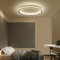Mikeru 3000K Runde Deckenleuchte, Schlafzimmer Warmes Weiß 60cm LED-Deckenleuchten für das Badezimmer Schlanke Lampe 5cm Dicke Minimalistische Decke Licht für Wohnzimmer, Schlafzimmer